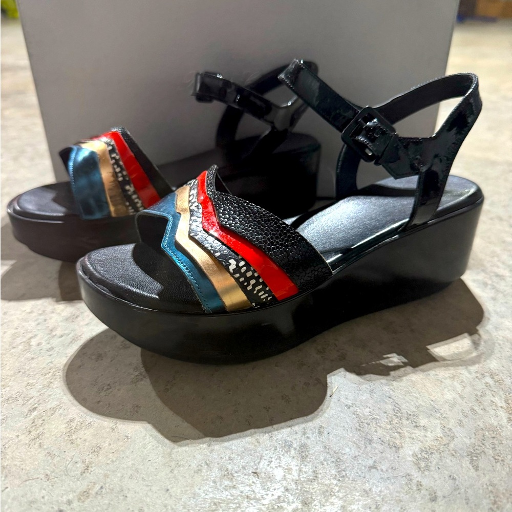 Robert Clergerie Pandor Leather Platform Sandals
